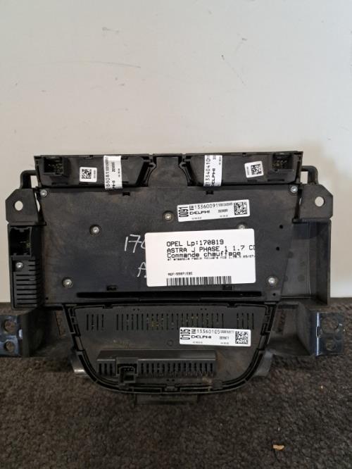 Image Commande chauffage - OPEL ASTRA J