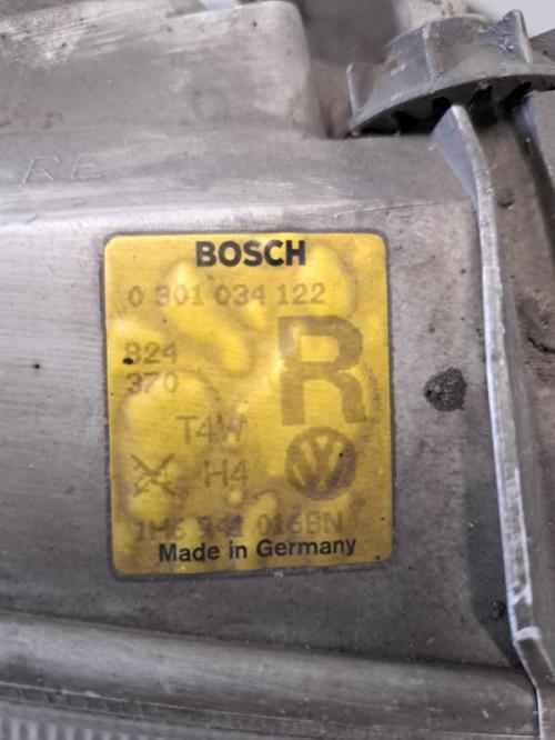 Image Optique avant principal droit (feux)(phare) - VOLKSWAGEN GOLF 3