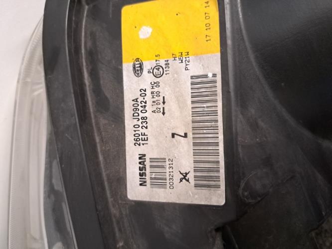 Image Optique avant principal droit (feux)(phare) - NISSAN QASHQAI 1