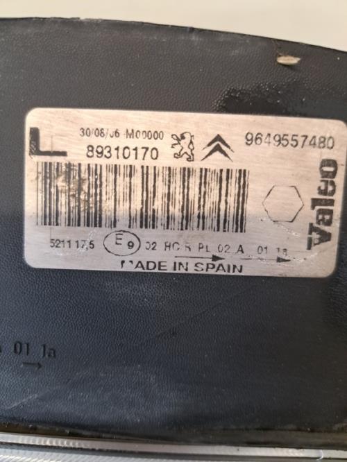 Image Optique avant principal gauche (feux)(phare) - CITROEN XSARA PICASSO