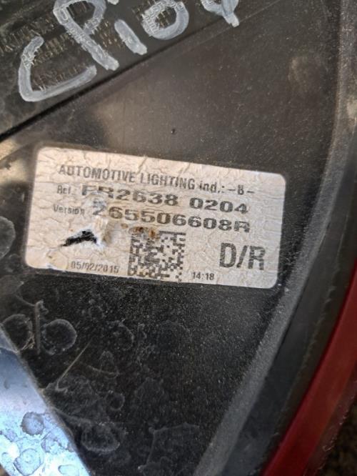 Image Feu arriere principal droit (feux) - RENAULT CLIO 4