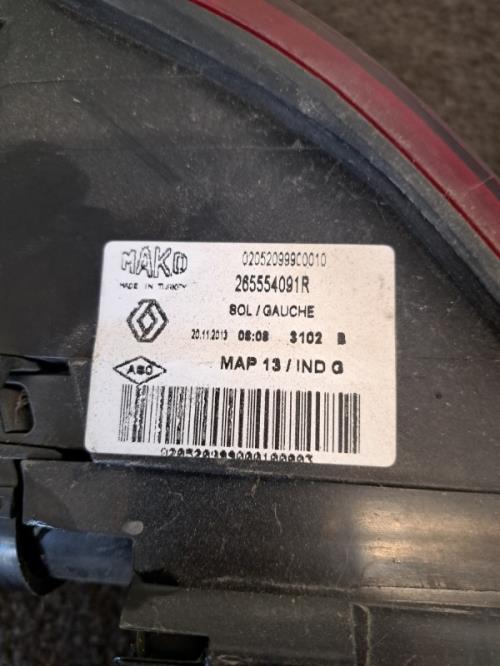 Image Feu arriere principal gauche (feux) - RENAULT CLIO 4