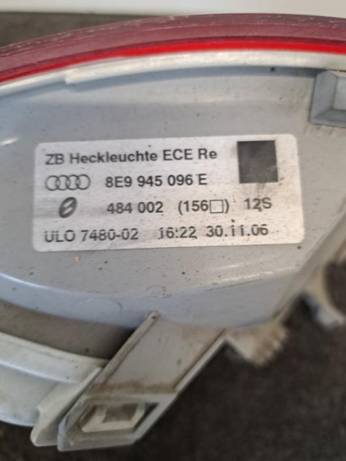 Image Feu arriere principal droit (feux) - AUDI A4 2