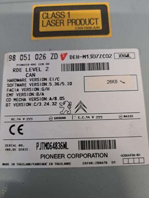 Image Autoradio d'origine - PEUGEOT 208 1