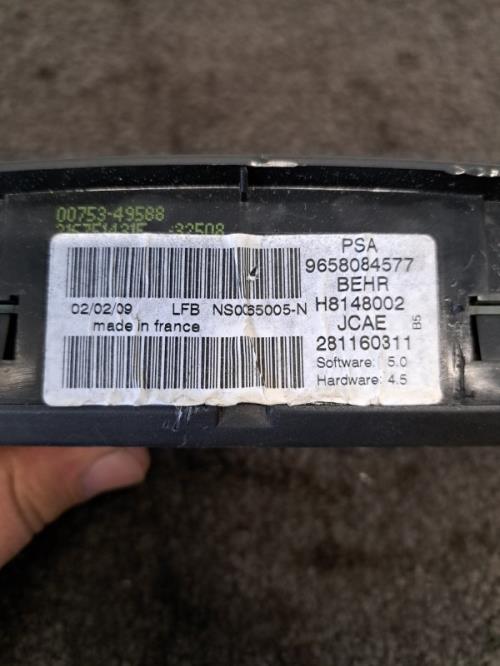 Image Commande chauffage - CITROEN C4 1