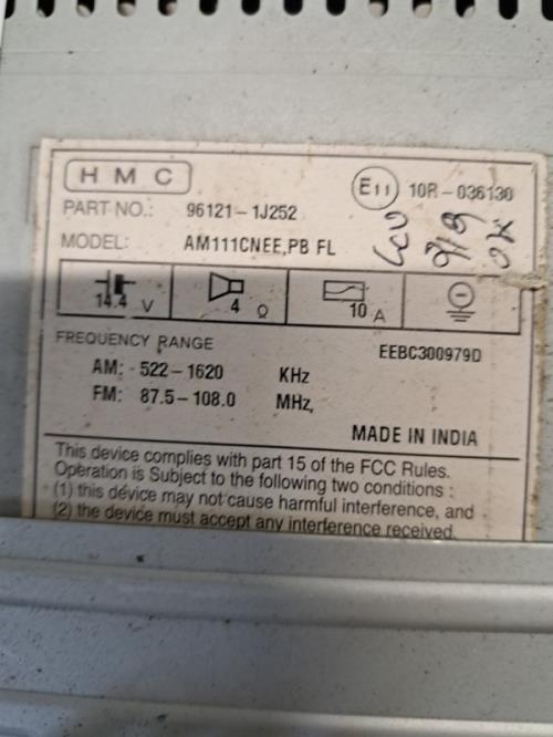 Image Autoradio d'origine - HYUNDAI I 20 1