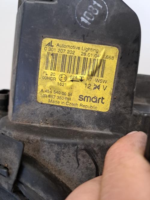 Image Optique avant principal droit (feux)(phare) - SMART FORFOUR 1