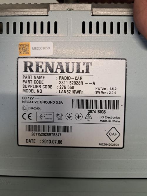 Image Ecran GPS - RENAULT CLIO 4