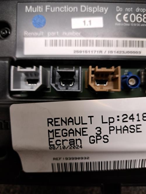 Image Ecran GPS - RENAULT MEGANE 3