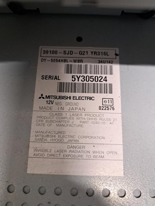 Image Autoradio d'origine - HONDA FR-V