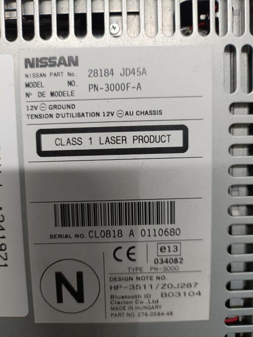 Image Autoradio d'origine - NISSAN QASHQAI 1