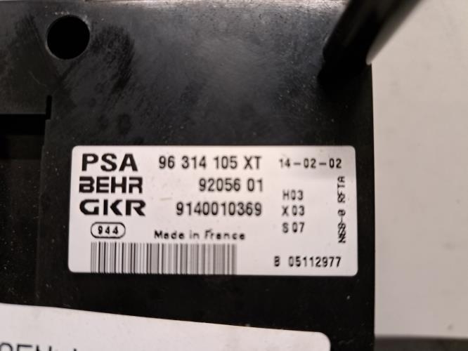 Image Commande chauffage - CITROEN XSARA PICASSO