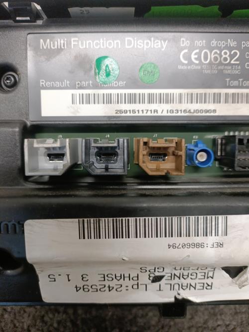 Image Ecran GPS - RENAULT MEGANE 3