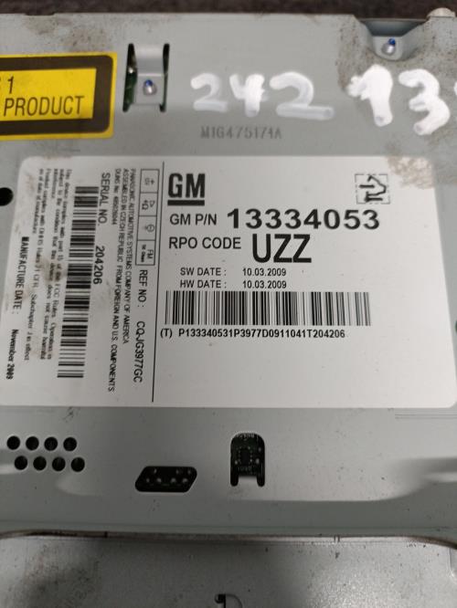 Image Autoradio d'origine - OPEL ASTRA J