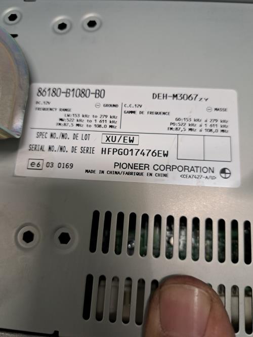 Image Autoradio d'origine - DAIHATSU MATERIA
