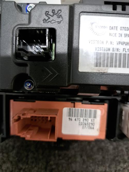 Image Commande chauffage - PEUGEOT 407