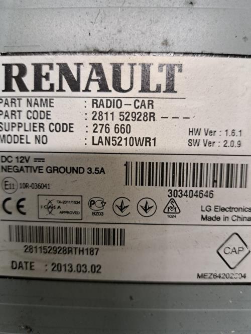 Image Ecran GPS - RENAULT CLIO 4