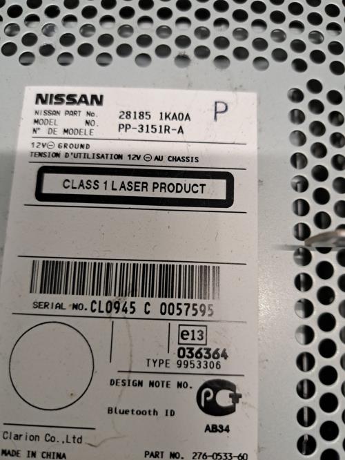 Image Autoradio d'origine - NISSAN JUKE 1