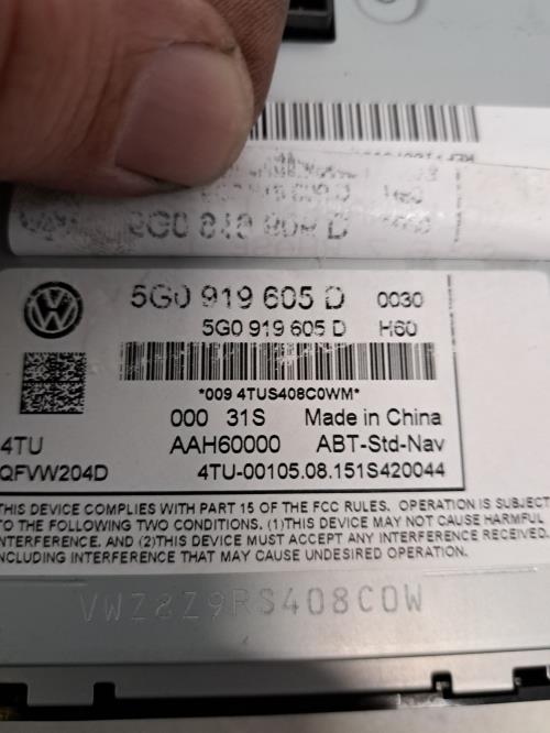 Image Autoradio d'origine - VOLKSWAGEN GOLF 7
