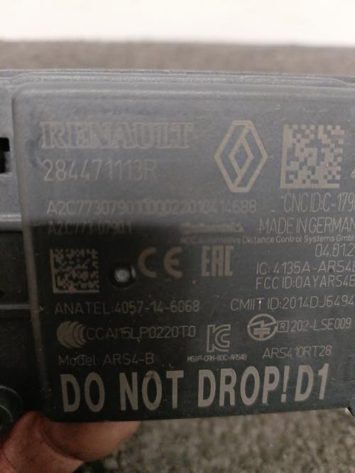 Image Radar anti-collision  - RENAULT CLIO 5