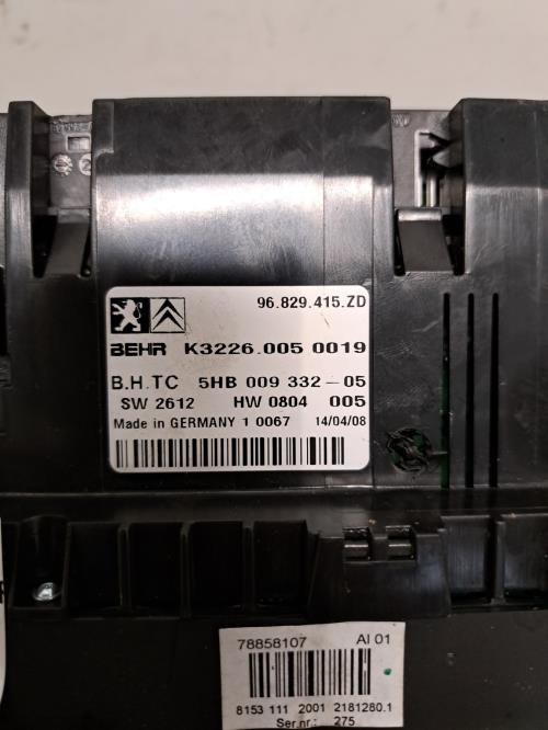 Image Commande chauffage - CITROEN C5 2