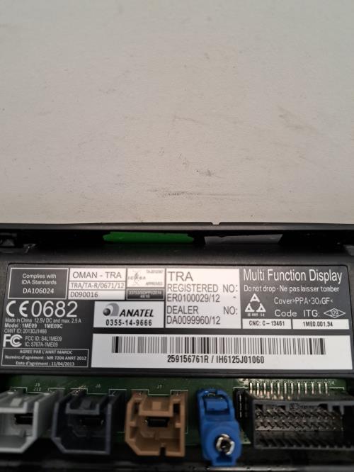 Image Ecran GPS - RENAULT MEGANE 3