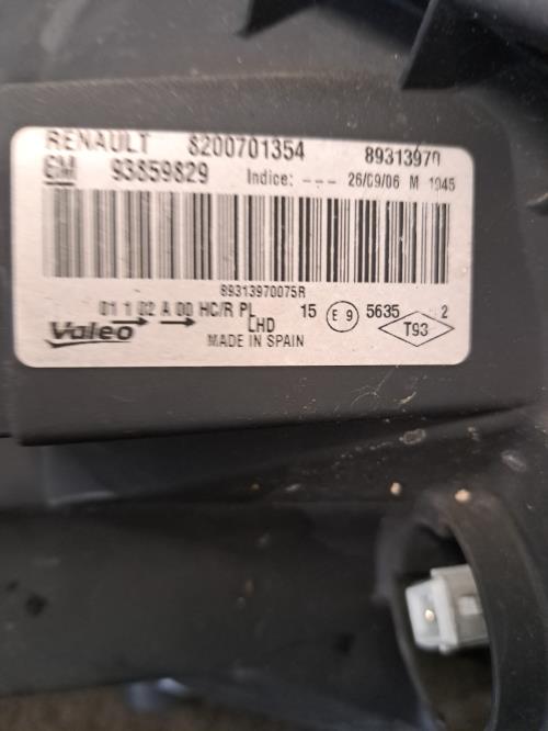 Image Optique avant principal gauche (feux)(phare) - RENAULT TRAFIC 2
