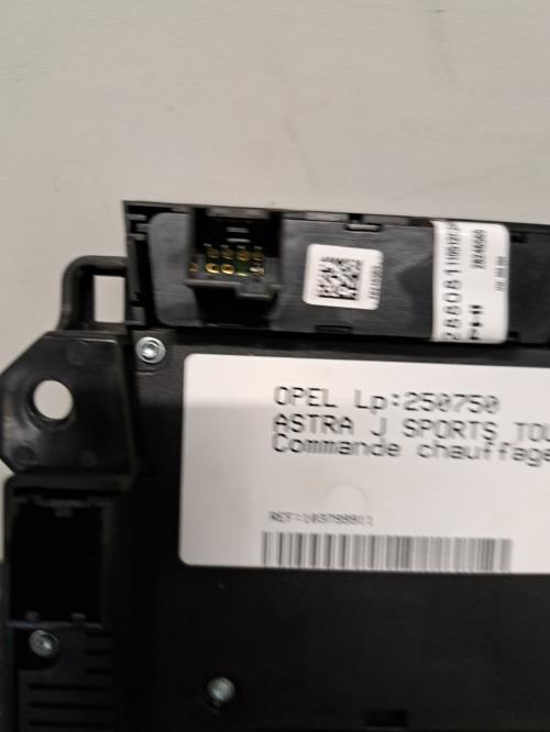Image Commande chauffage - OPEL ASTRA J SPORTS