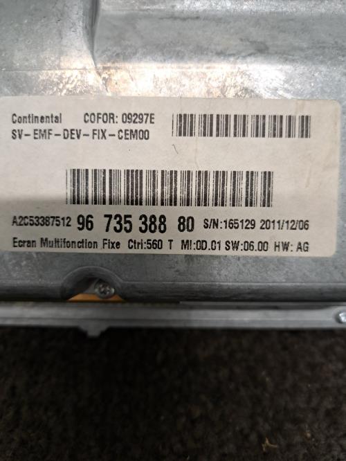 Image Ecran GPS - CITROEN C5 2
