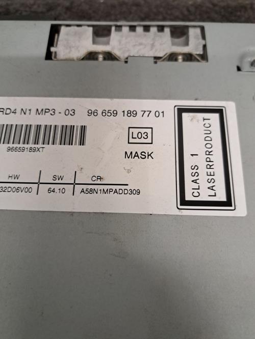 Image Autoradio d'origine - CITROEN C3 PICASSO