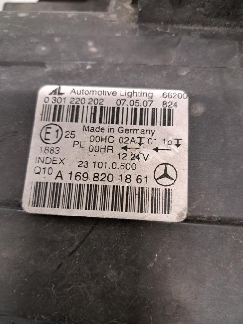 Image Optique avant principal droit (feux)(phare) - MERCEDES CLASSE B 245
