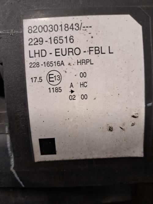 Image Optique avant principal gauche (feux)(phare) - RENAULT MODUS