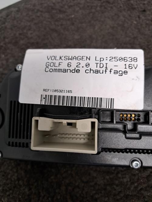 Image Commande chauffage - VOLKSWAGEN GOLF 6
