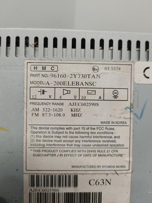 Image Autoradio d'origine - HYUNDAI IX 35