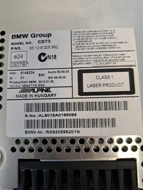 Image Autoradio d'origine - BMW SERIE 3 E90