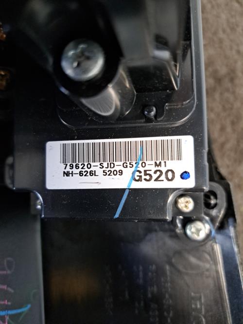 Image Commande chauffage - HONDA FR-V