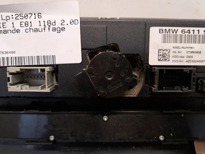 Image Commande chauffage - BMW SERIE 1 E81