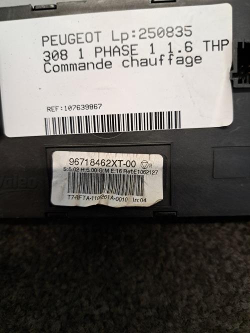 Image Commande chauffage - PEUGEOT 308 1