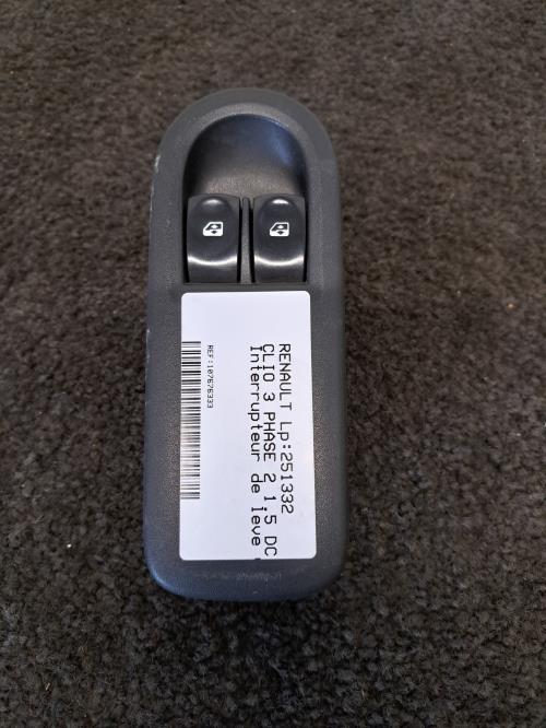 Image Interrupteur de leve vitre avant gauche - RENAULT CLIO 3