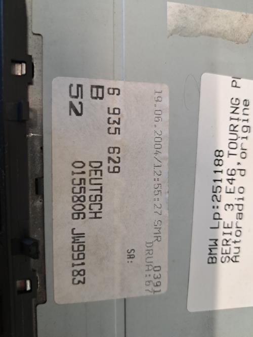 Image Autoradio d'origine - BMW SERIE 3 E46