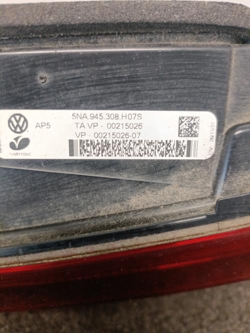 Image Feu arriere secondaire droit (feux) - VOLKSWAGEN TIGUAN 2