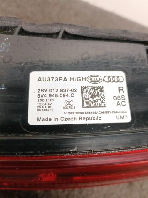 Image Feu arriere secondaire droit (feux) - AUDI A3 3