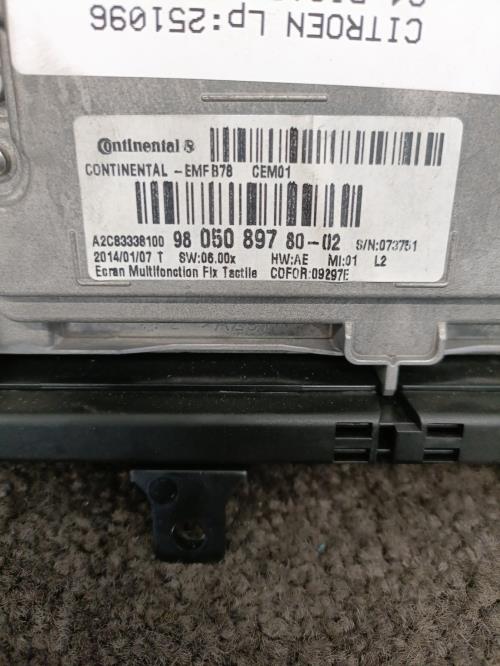 Image Ecran GPS - CITROEN C4 PICASSO 2