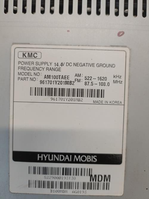 Image Autoradio d'origine - KIA PICANTO 2