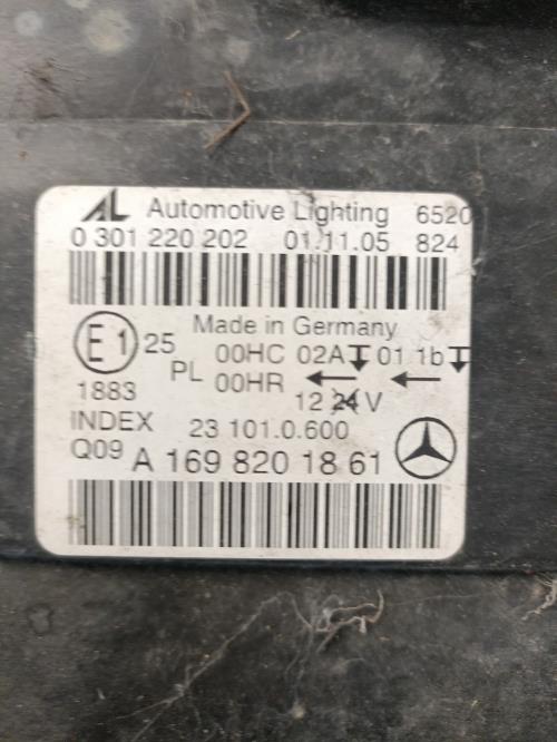 Image Optique avant principal droit (feux)(phare) - MERCEDES CLASSE B 245