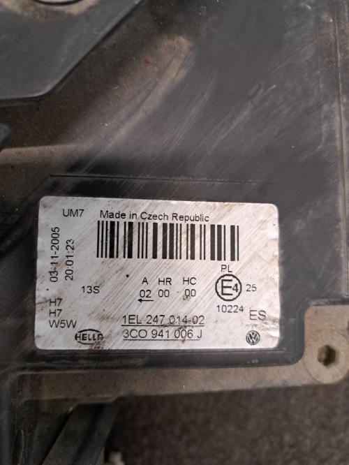 Image Optique avant principal droit (feux)(phare) - VOLKSWAGEN PASSAT 5
