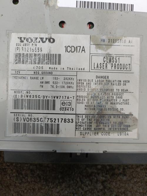 Image Autoradio d'origine - VOLVO V 50