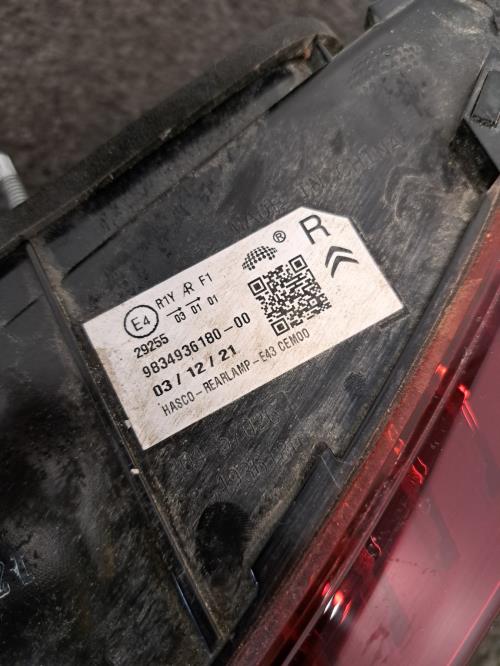 Image Feu arriere secondaire droit (feux) - CITROEN C5 X