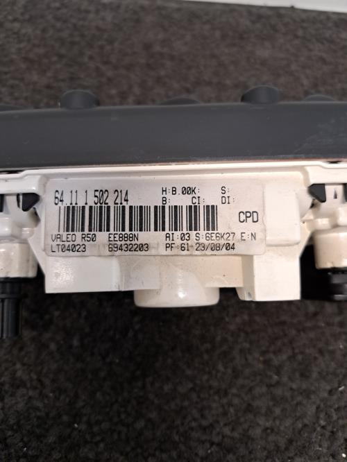 Image Commande chauffage - MINI MINI 1 R50/R53