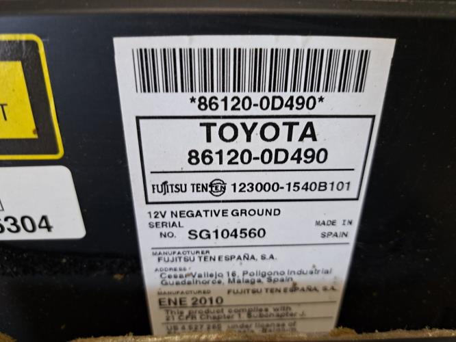 Image Autoradio d'origine - TOYOTA YARIS 2
